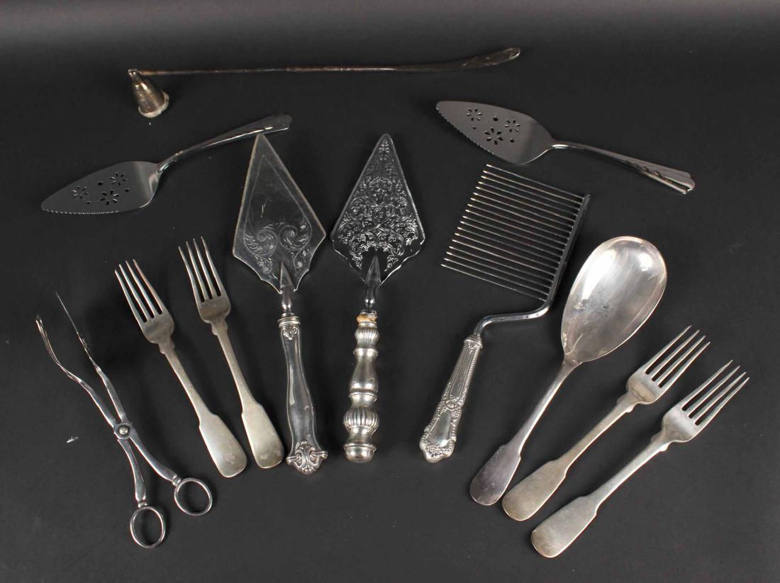 Two Sterling Pie Servers and a Cake Comb (1 of 7)