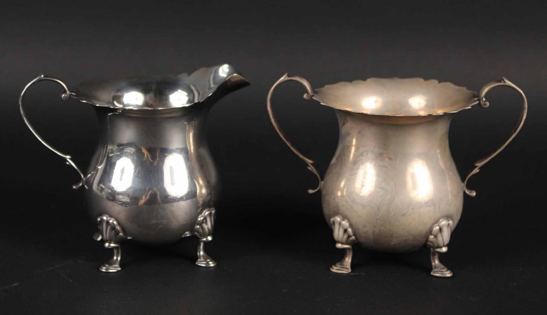 Sterling Scalloped Footed Creamer and Sugar (1 of 5)