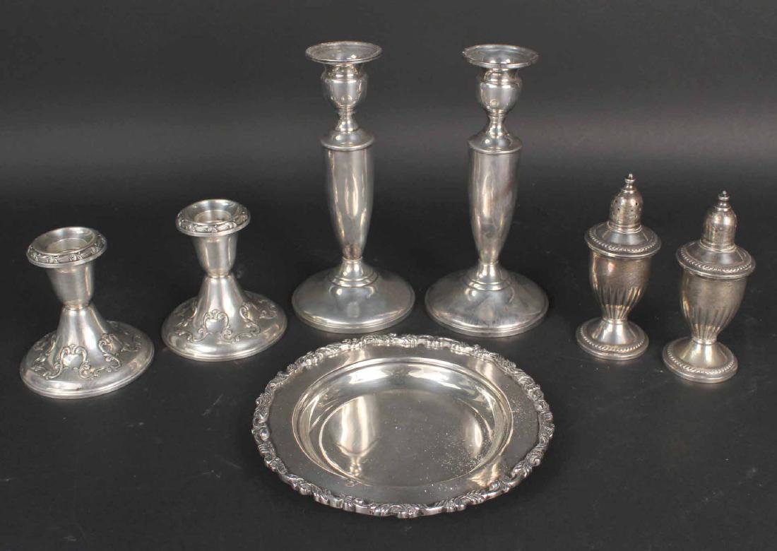 Gorham Sterling Low Pair of Candlesticks (1 of 6)