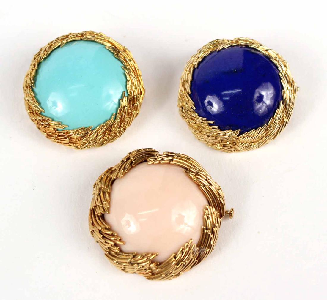 Two Piaget 18K Yellow Gold Mounted Brooches (1 of 10)