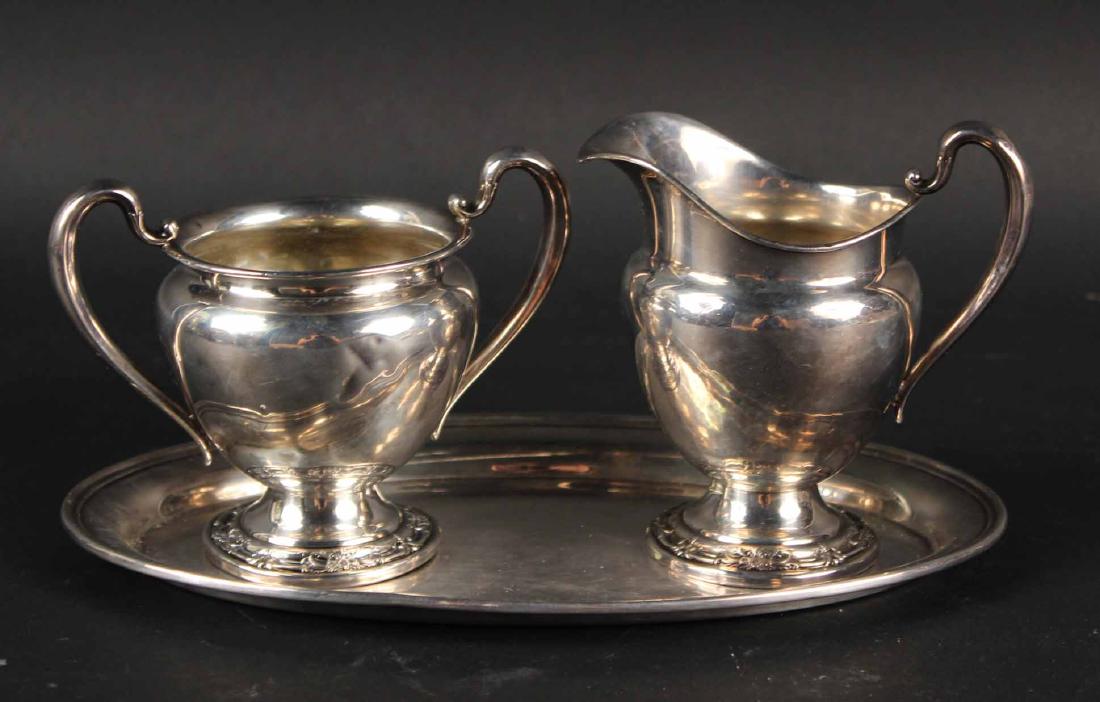 International Sterling Creamer and Sugar (1 of 6)