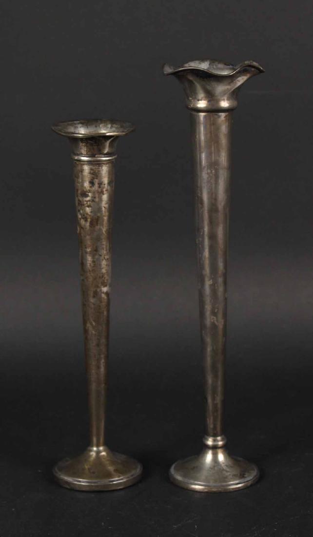 Two Similar Sterling Silver Bud Vases (1 of 7)