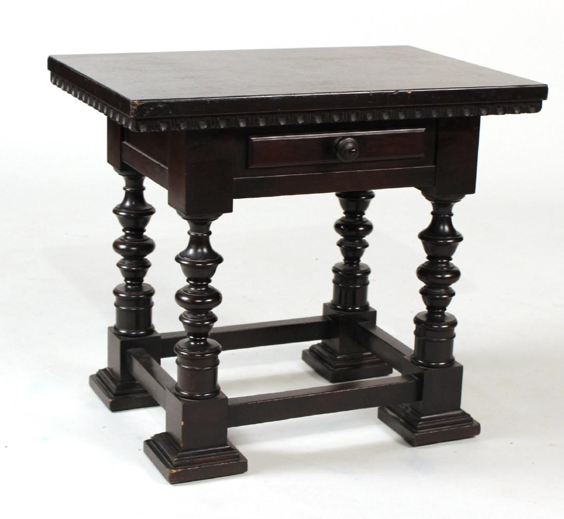 Baroque Style Ebonized Side Table (1 of 5)