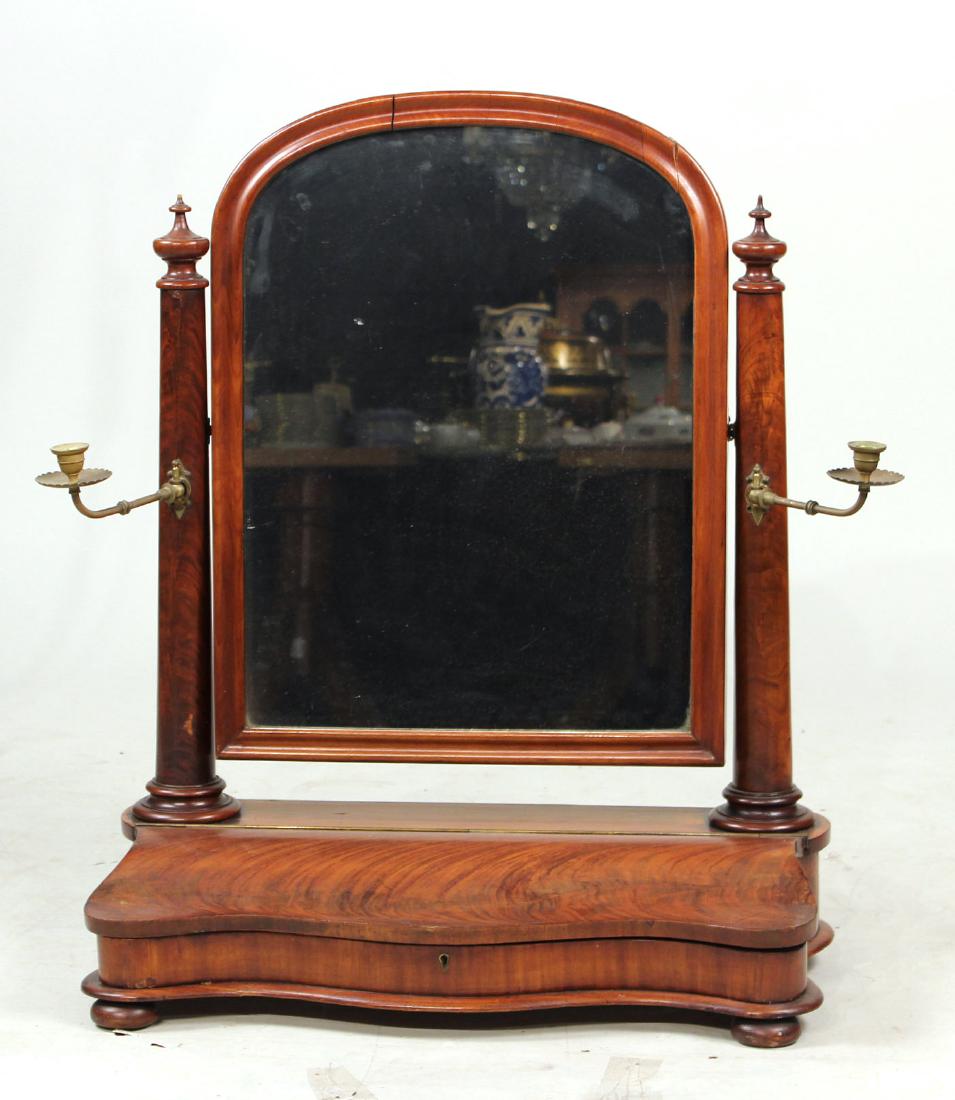 Empire Figured Mahogany Dresser Mirror (1 of 10)