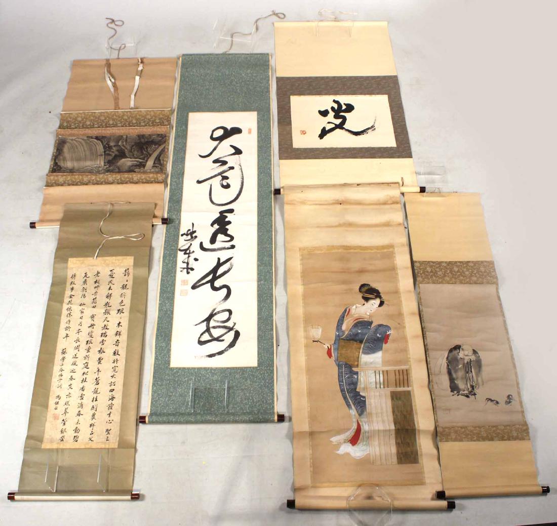 Seven Chinese Scroll Paintings (1 of 10)