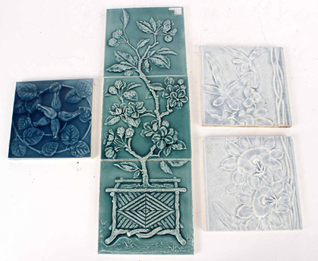 Six Glazed Ceramic Tiles (1 of 5)