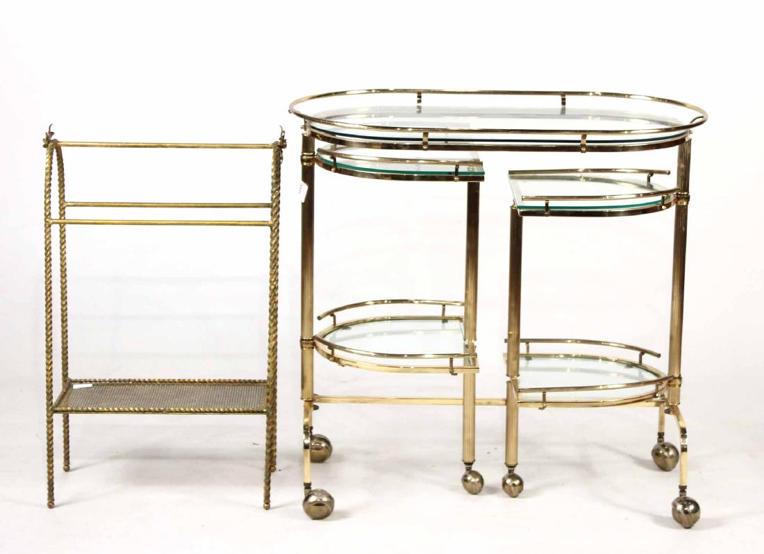 Brass and Glass Drinks Cart (1 of 10)