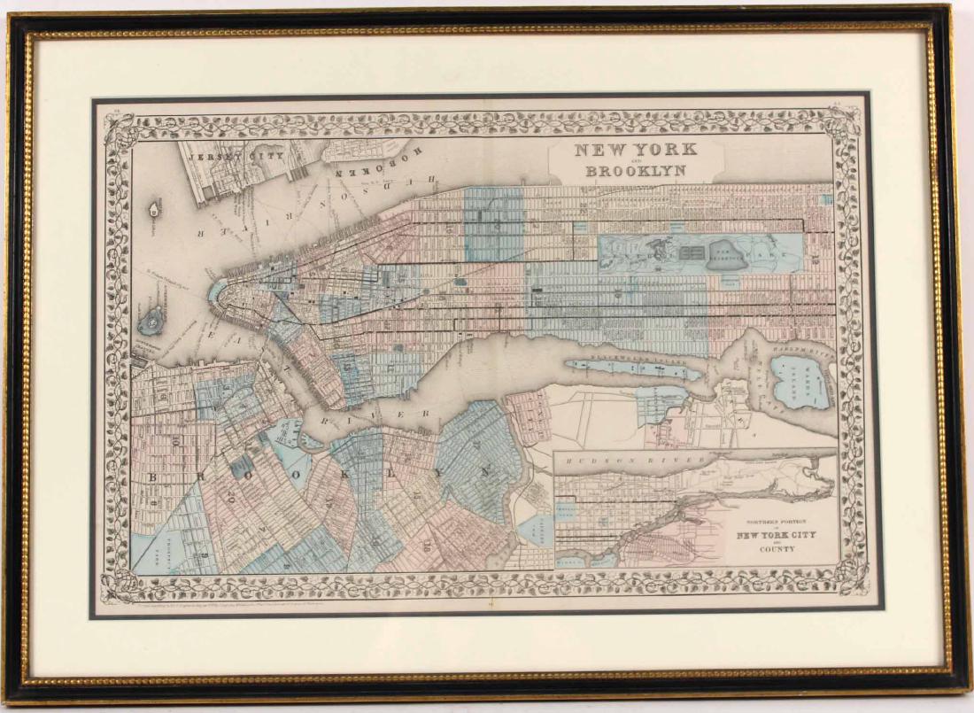 New York City and Brooklyn Map (1 of 5)