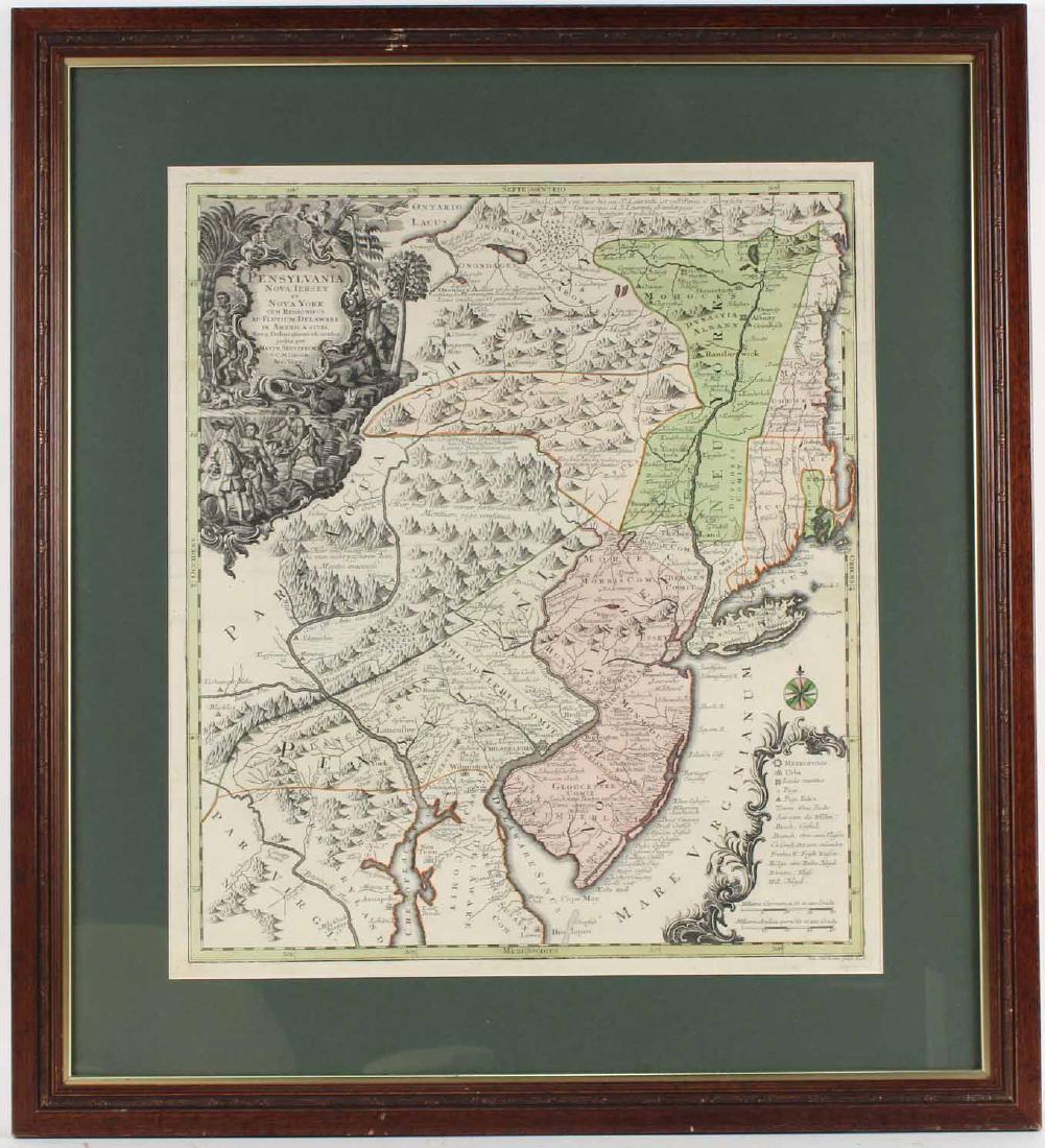 Map Pennsylvania Nova Jersey Et Nova York.... (1 of 5)