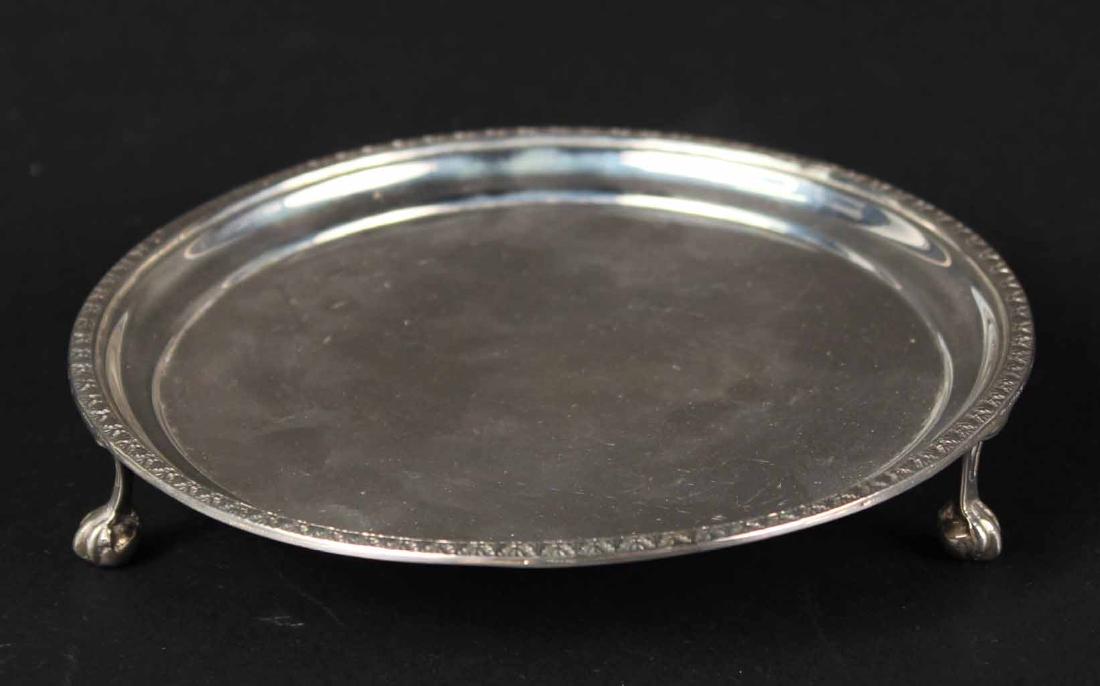 English Silver Circular Footed Salver (1 of 4)