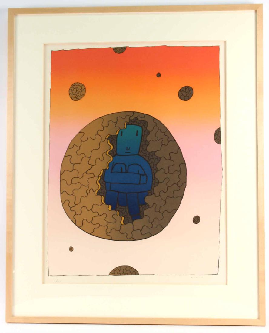 Print, Jean Michel Folon, The Inner Space (1 of 7)