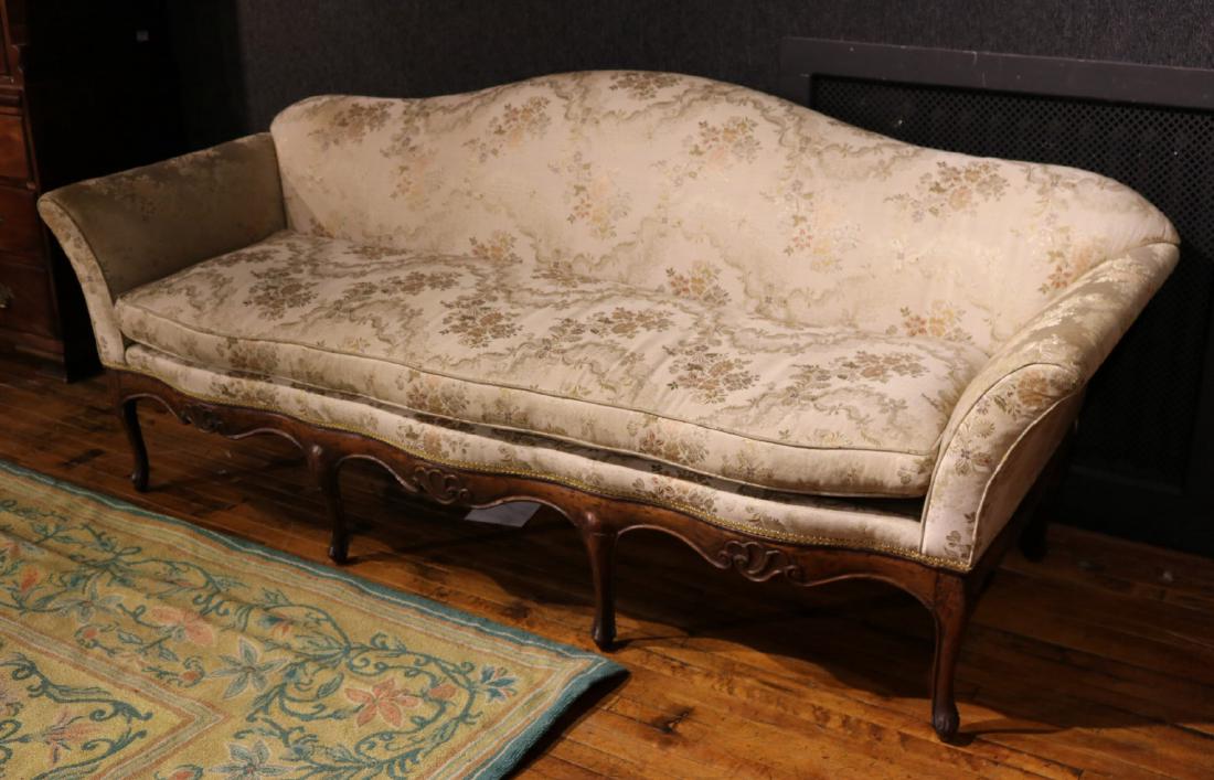 Louis XV Carved Walnut Settee (1 of 7)
