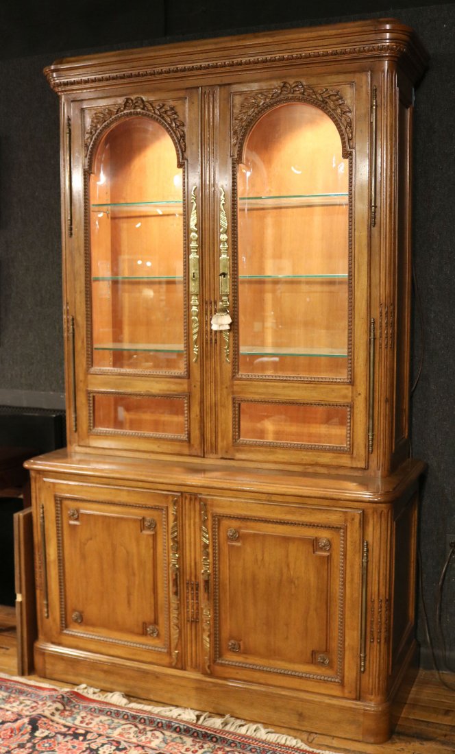 Neoclassical Style Walnut Cabinet (1 of 4)