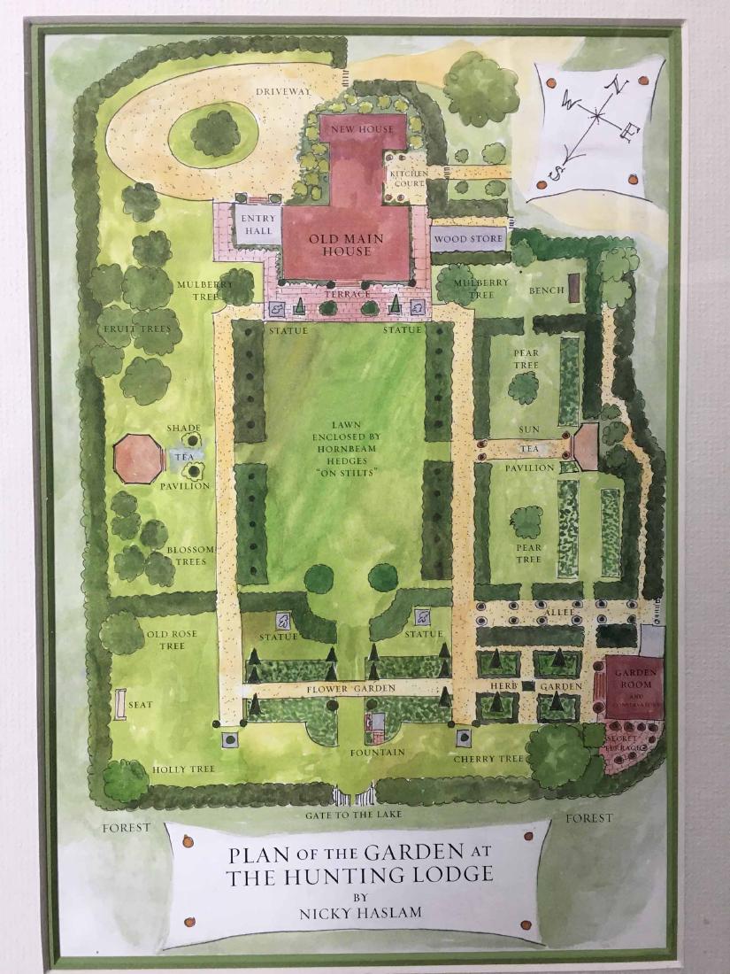 THREE GARDEN PLAN PRINTS (1 of 6)