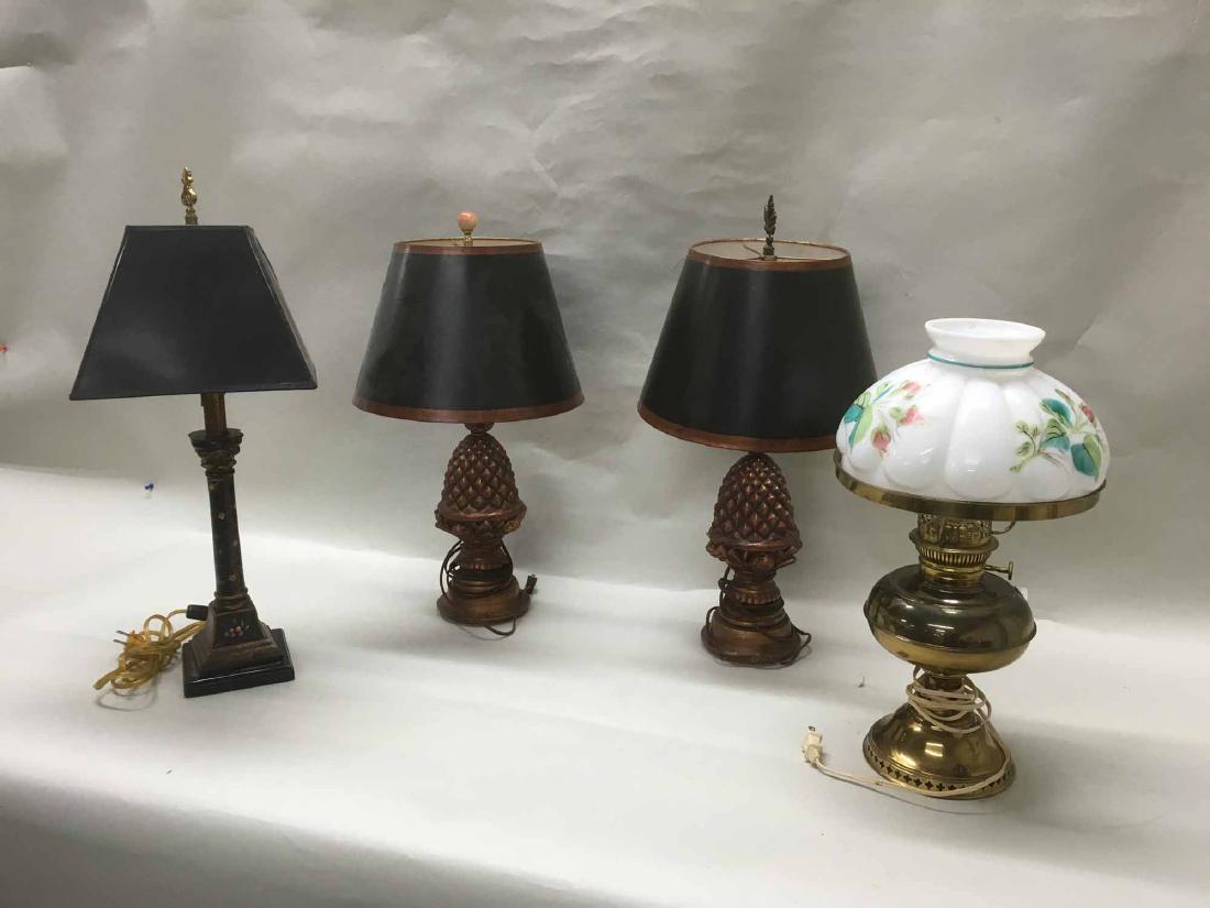 GROUP OF FOUR ASSORTED TABLE LAMPS (1 of 5)