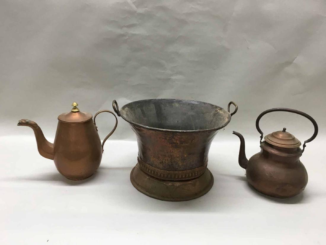 TWO COPPER WATER KETTLES (1 of 4)
