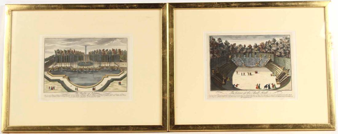 TWO ARCHITECTURAL ENGRAVINGS (1 of 5)