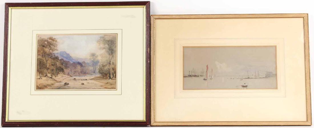 WATERCOLOR OF SEASCAPE GEORGE BRYANT CAMPION (1 of 8)