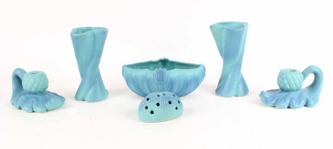 SIX VAN BRIGGLE POTTERY ARTICLES (1 of 7)