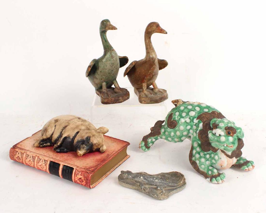 GROUP OF FIVE ANIMAL FIGURES (1 of 7)