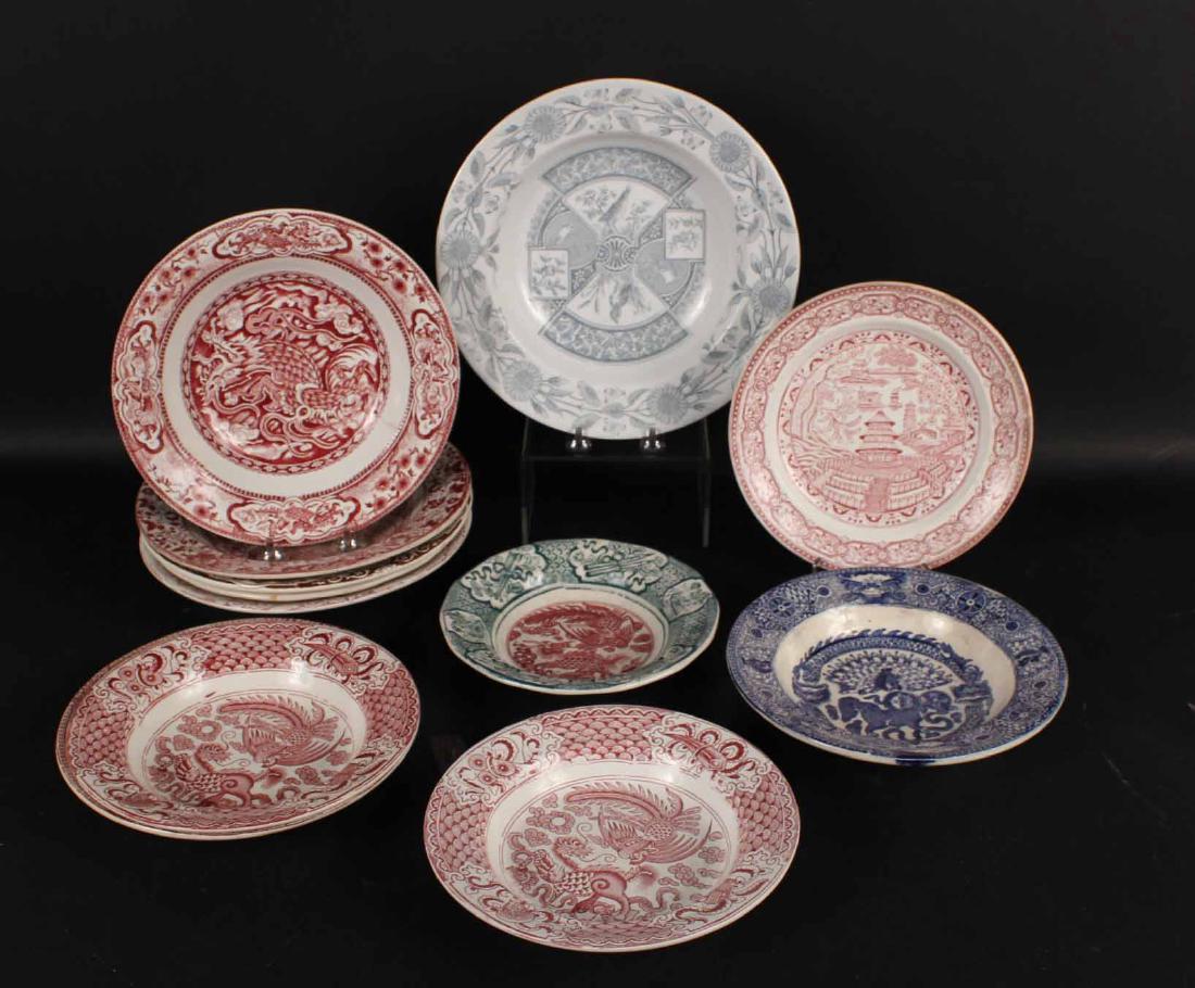 GROUP OF TWELVE ASSORTED TRANSFERWARE BOWLS (1 of 7)