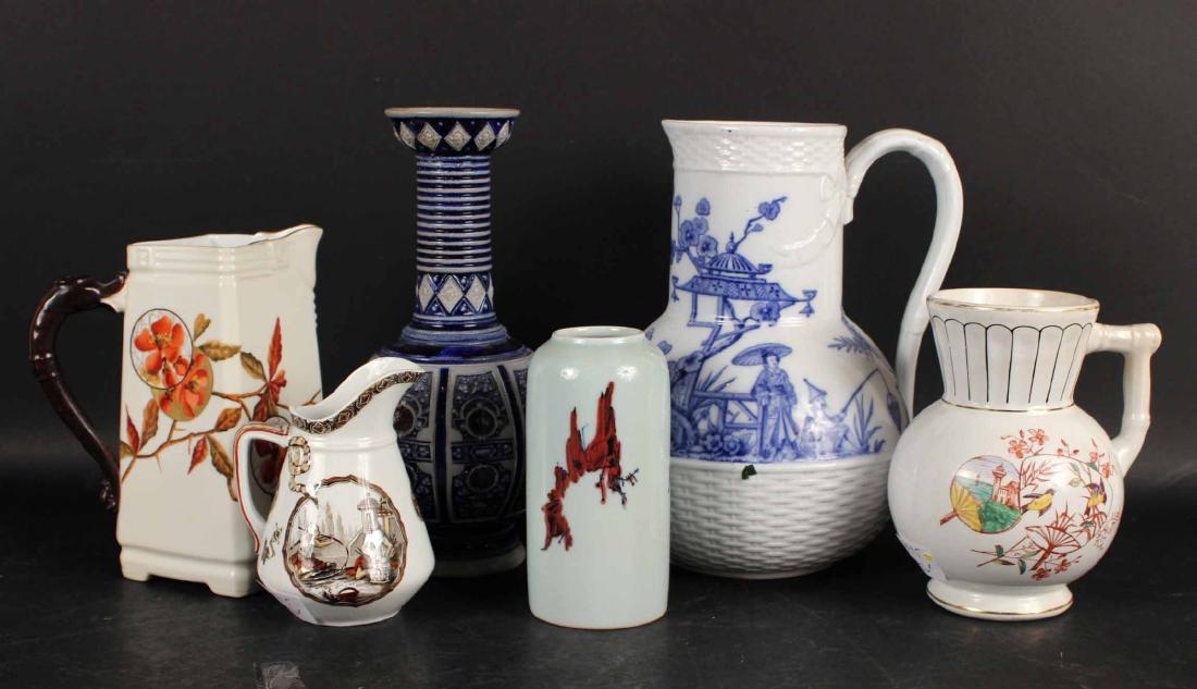 GROUP OF FOUR ASSORTED PITCHERS (1 of 8)