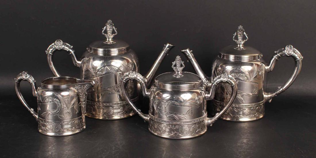 PAIRPOINT FOUR PIECE TEA SERVICE (1 of 10)