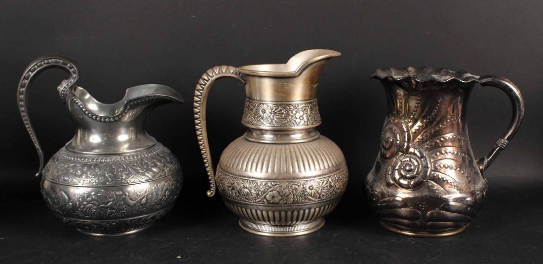 THREE AESTHETIC MOVEMENT WATER PITCHERS (1 of 4)