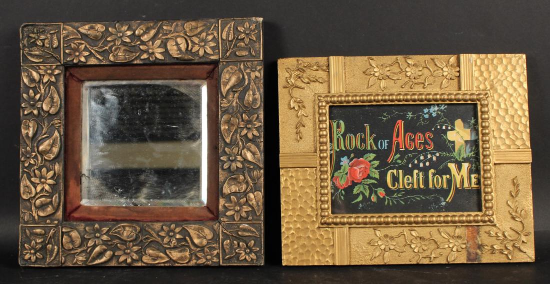 TWO AESTHETIC MOVEMENT GILT WOOD FRAMES (1 of 6)