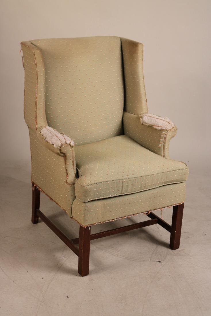 GEORGIAN STYLE WING CHAIR (1 of 9)