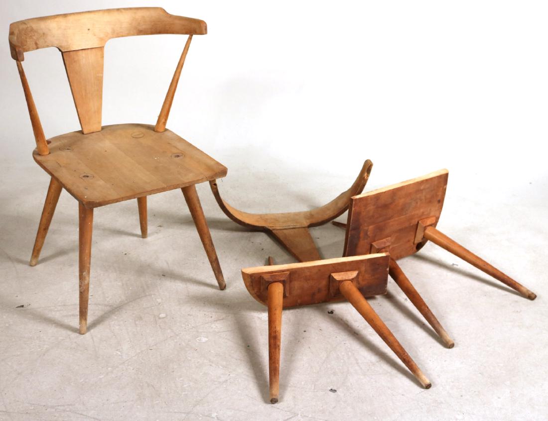 PAIR OF MODERN MID CENTURY MODERN ARMCHAIRS (1 of 9)