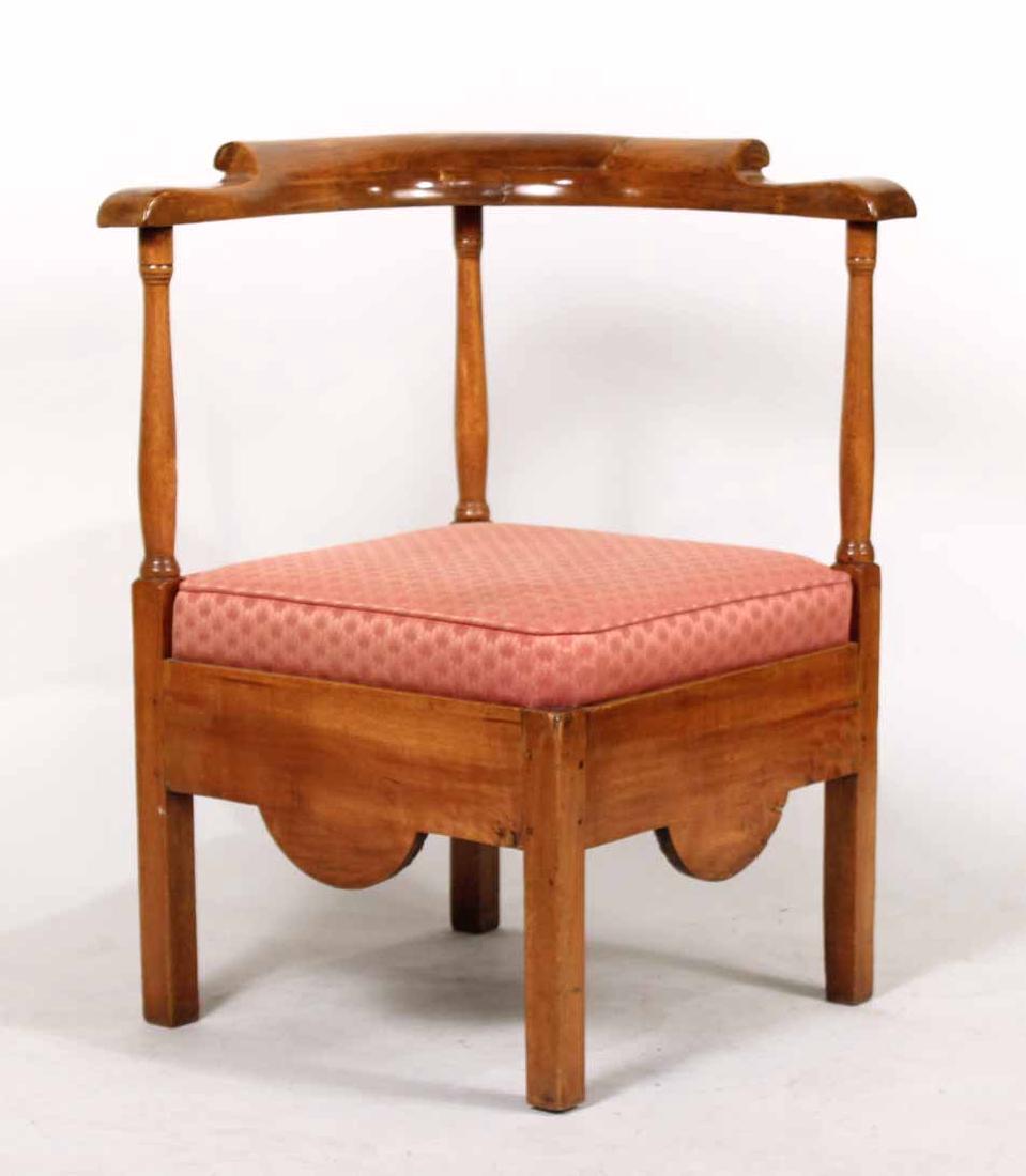 George III Style Mahogany Corner Chair (1 of 8)