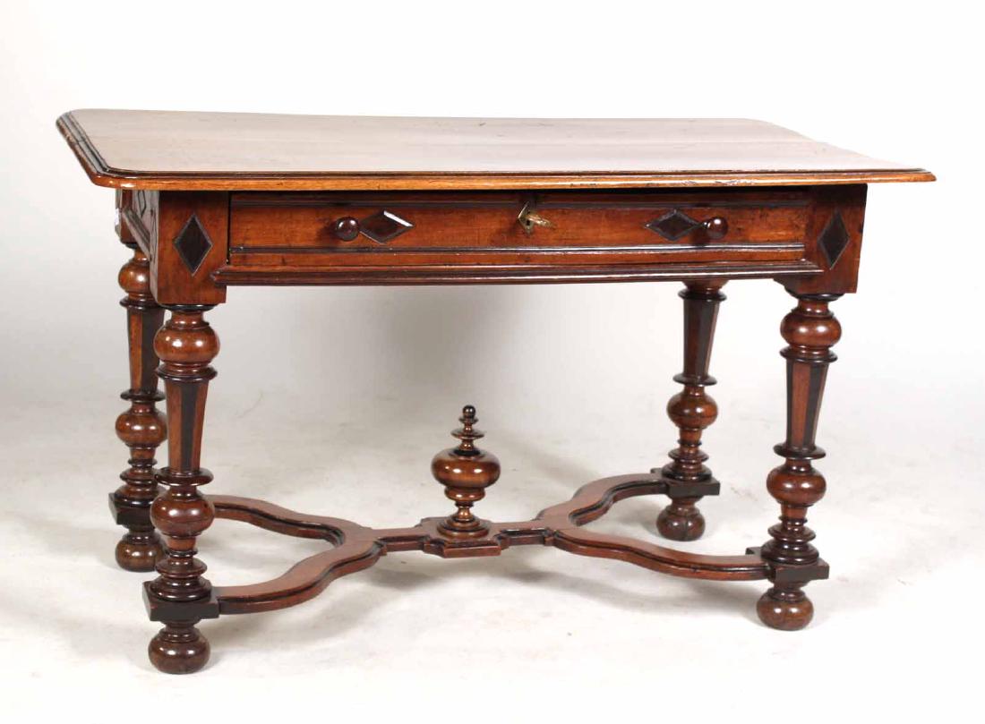 Baroque Part-Ebonized Walnut Pier Table (1 of 9)