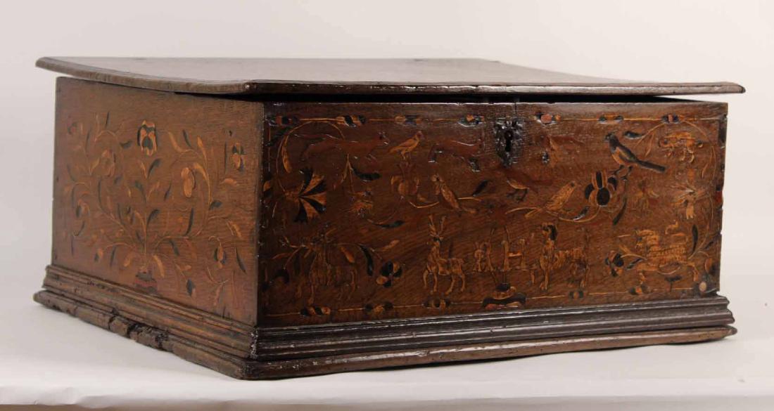 William and Mary Marquetry Oak Box (1 of 10)