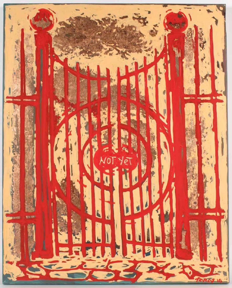 Oil and Copper Leaf on Canvas, Tara Borovyk (1 of 8)