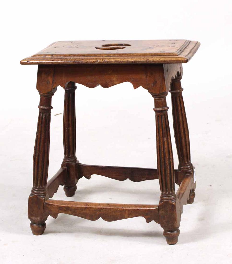Baroque Style Oak Joint Stool (1 of 6)