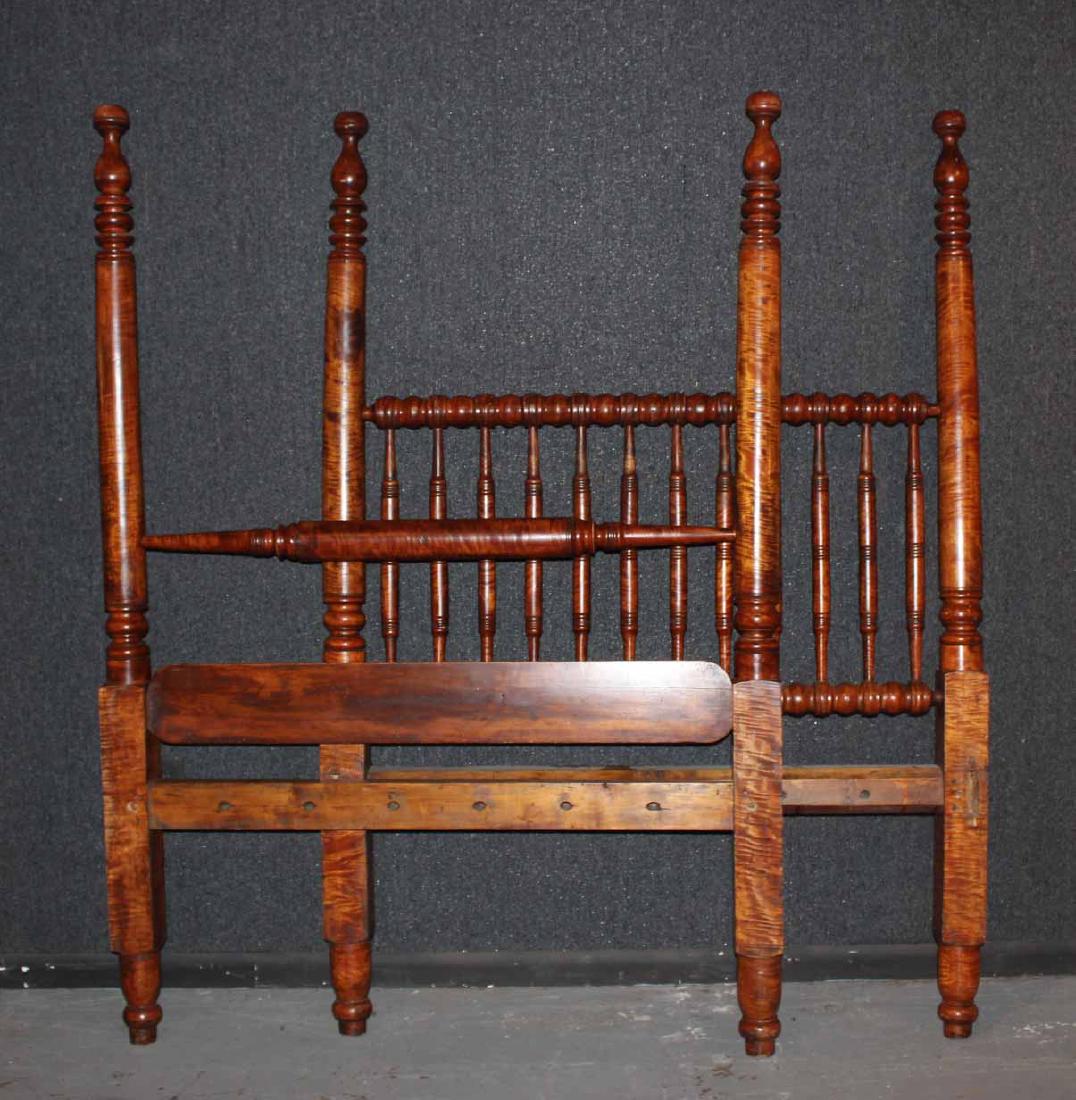 Federal Style Tiger Maple Four Post Bedstead (1 of 6)