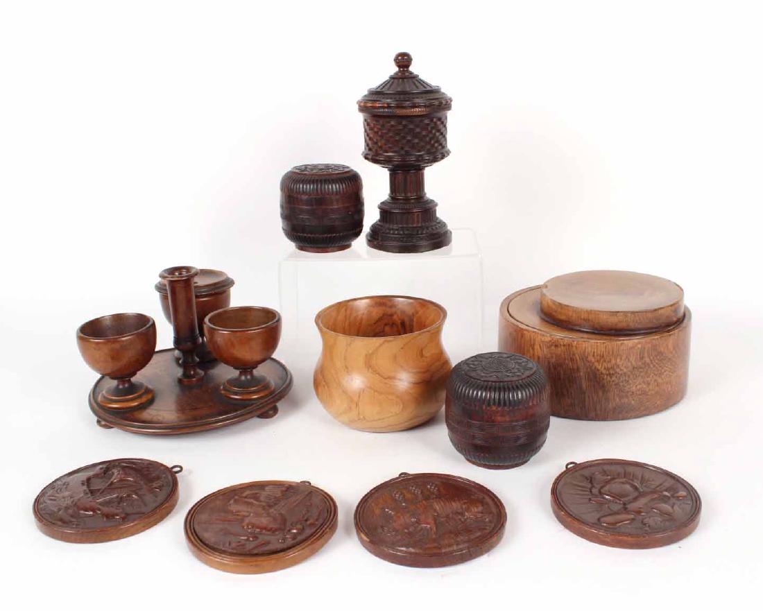 Group of Ten Wood Objects (1 of 7)