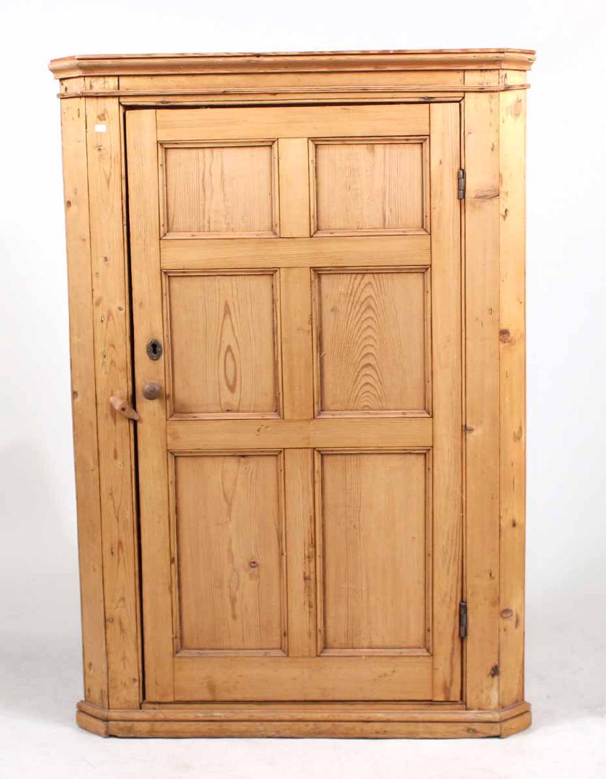 Pine Hanging Corner Cupboard (1 of 6)