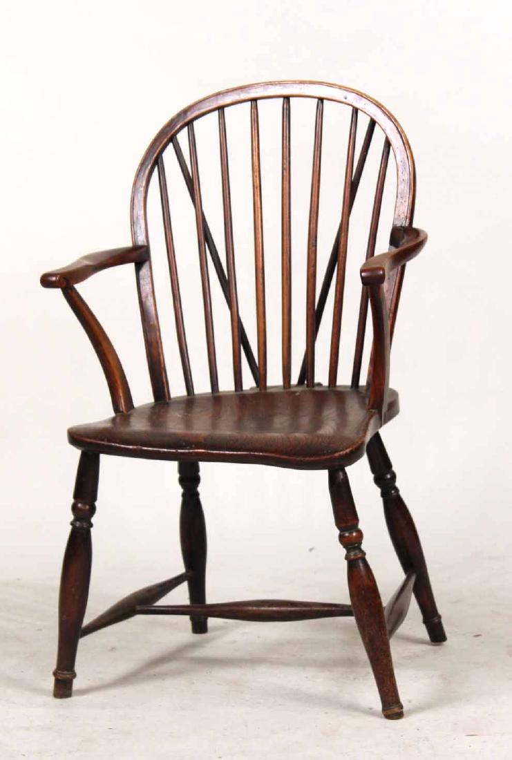 Yew Wood Windsor Child's Armchair (1 of 9)