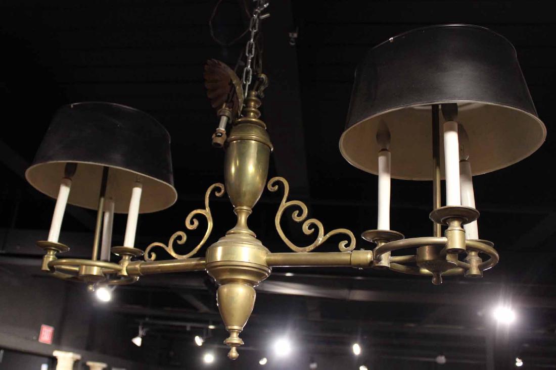 Victorian Brass Six-Light Hanging Light (1 of 4)