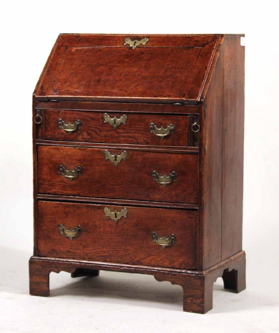 George III Oak Diminutive Slant Front Desk (1 of 9)