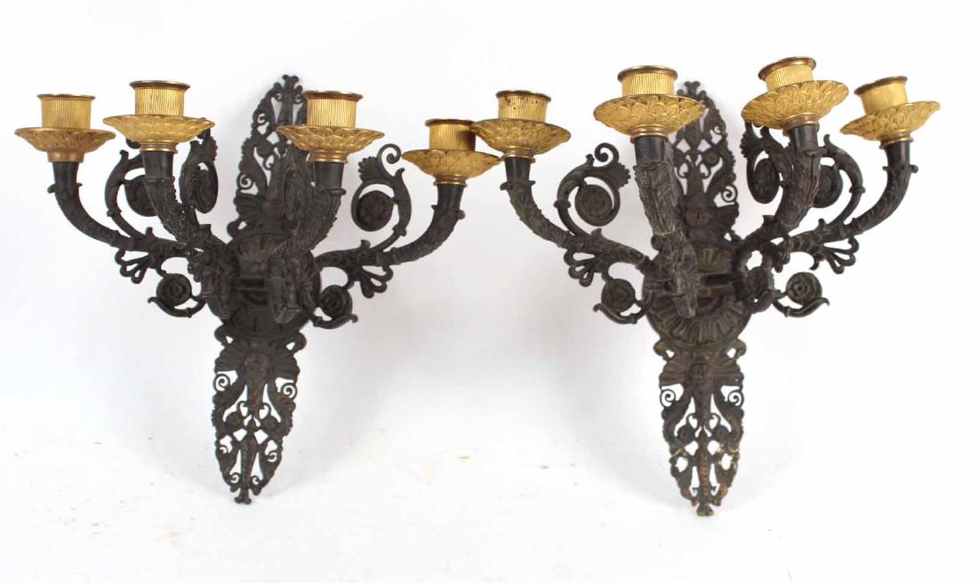 Pair of Charles X Gilt Bronze Wall Sconces (1 of 7)