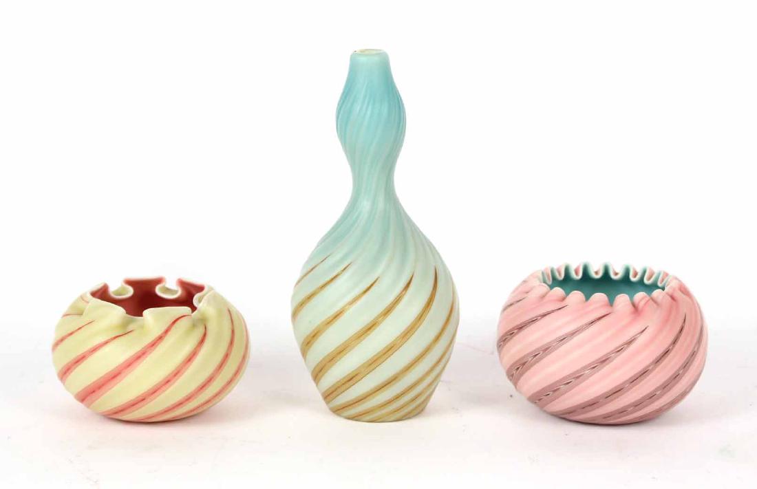 Three Cased Satin Glass Articles (1 of 5)