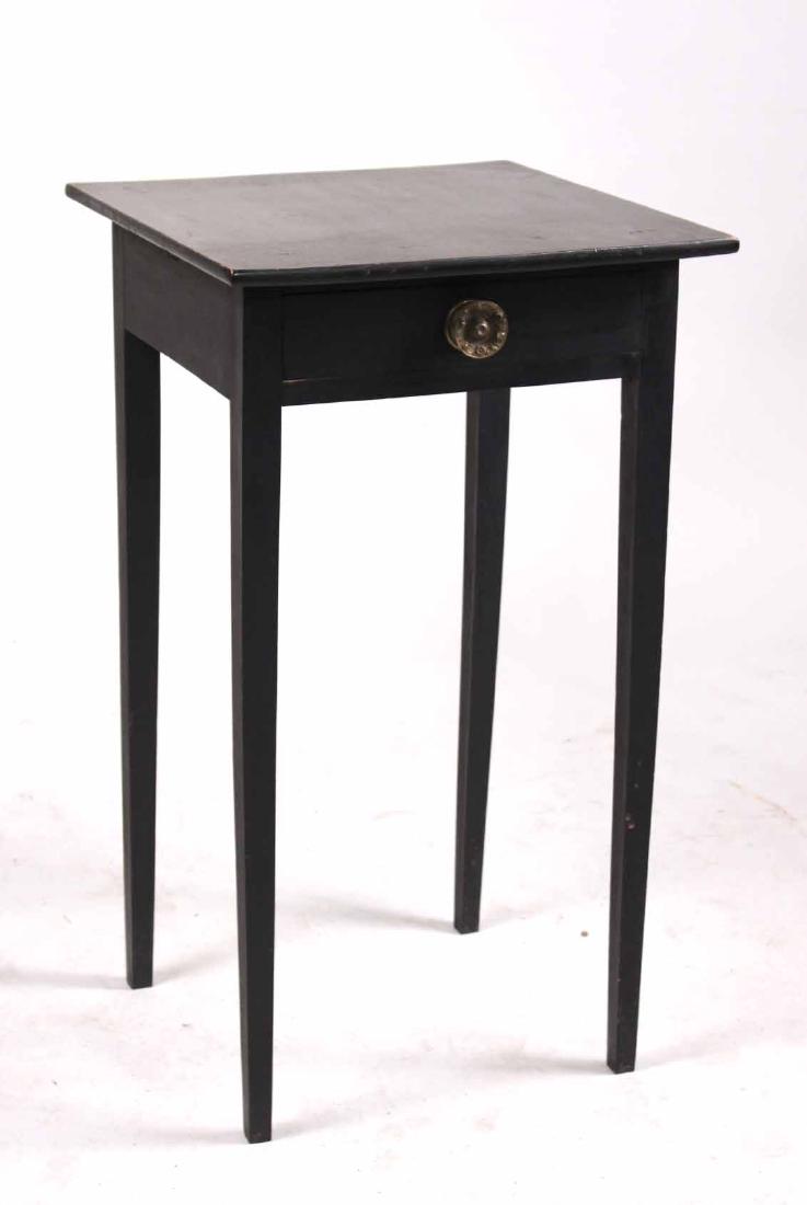 Federal Black-Painted Maple and Pine Work Table (1 of 6)