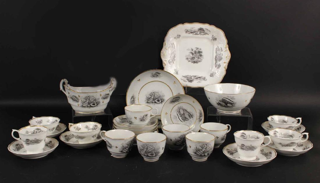 Two Porcelain Transferware Dessert Service (1 of 8)