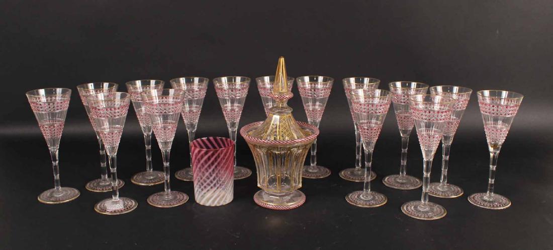 Art Glass Covered Candy Dish (1 of 5)