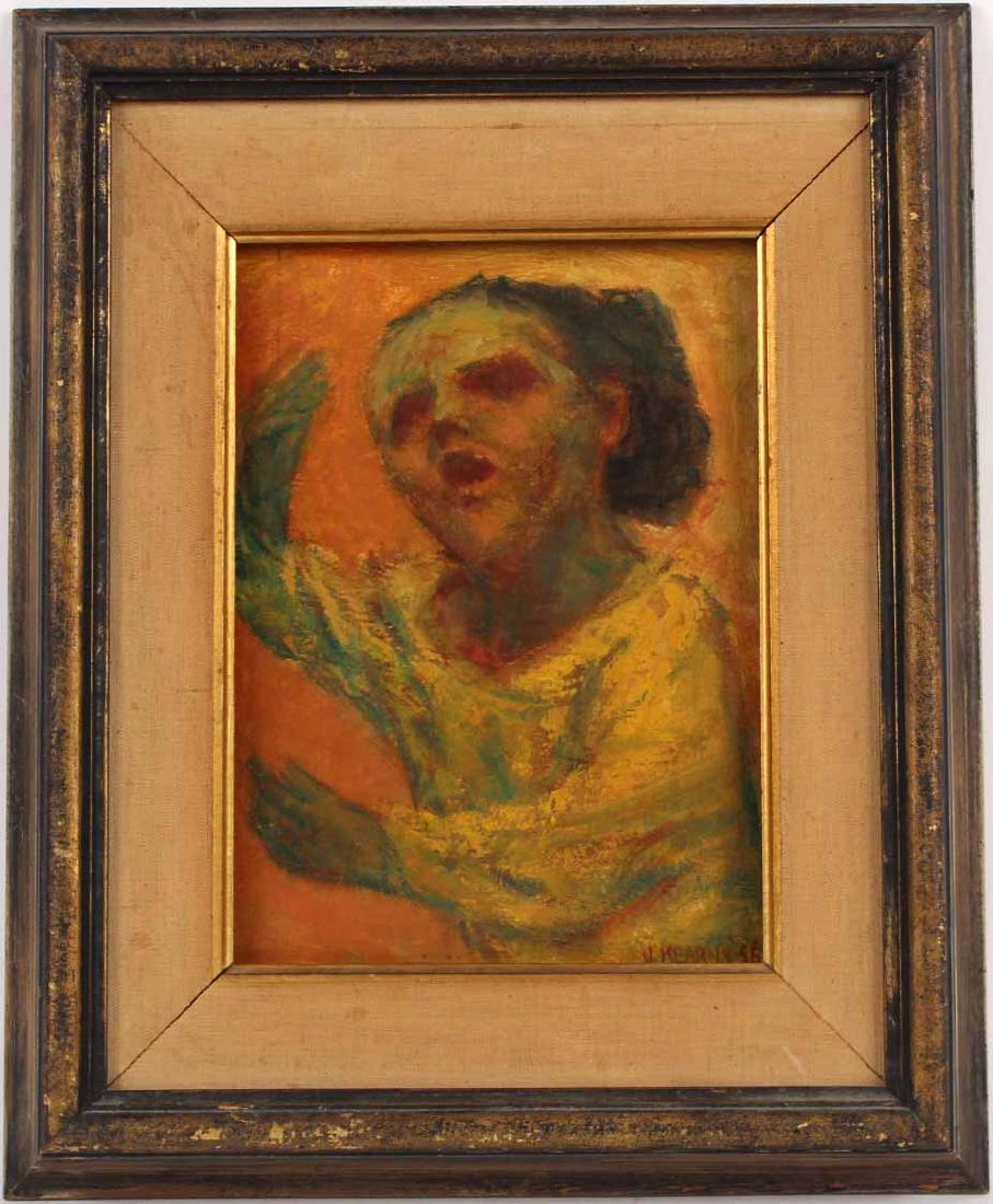 Oil on Board, James Kearns, Abstract Figure (1 of 7)