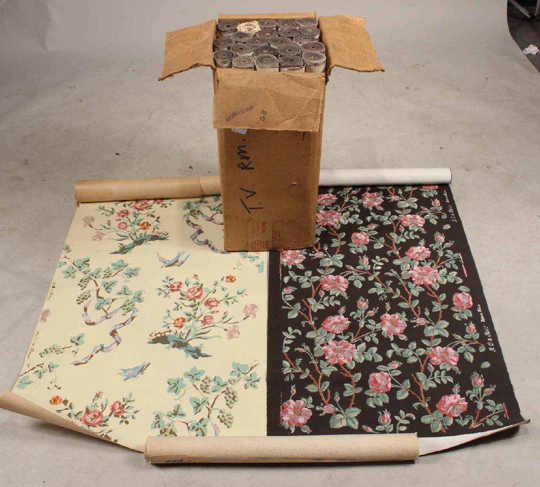 Twenty-Five Rolls of Vintage Wallpaper (1 of 5)