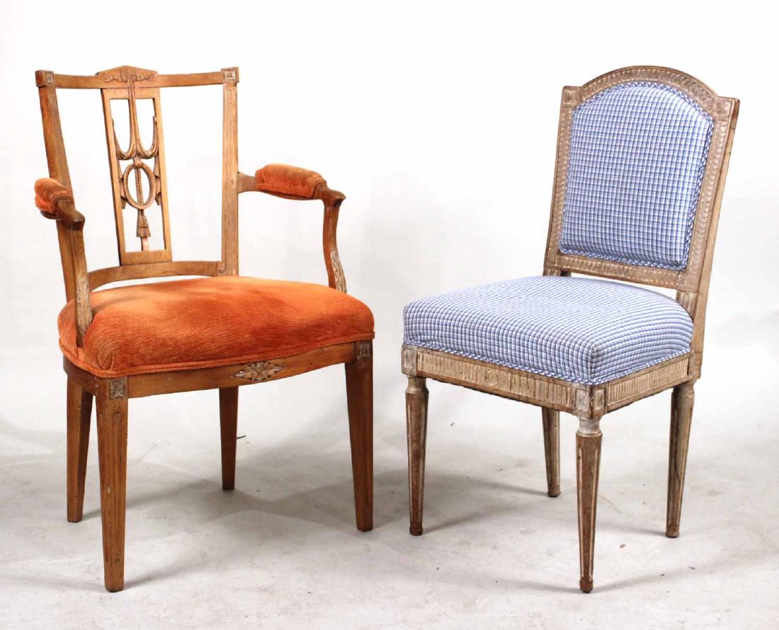 Louis XVI Carved Beechwood Side Chair (1 of 10)